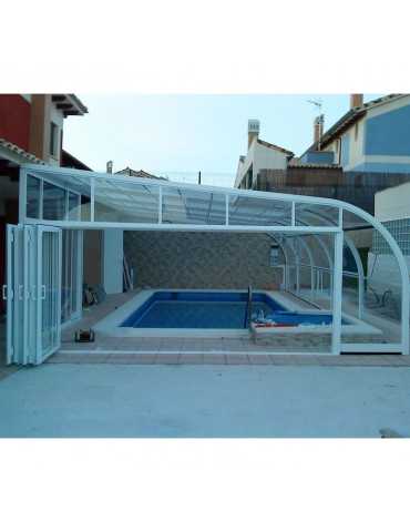 Cubierta piscina adosada